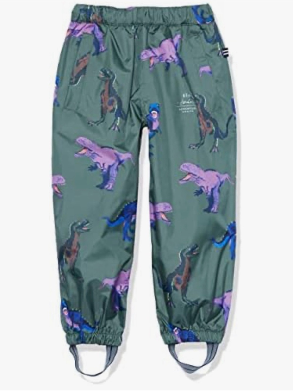 Joules Bayfield waterproof Pant with  Purple and Blue Dinosaur Print Size 5T